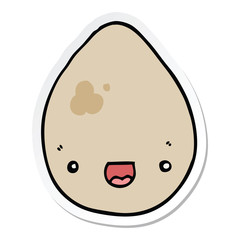 Obraz premium sticker of a cartoon egg