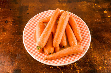 Close up of fresh carrots