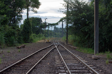 Encruzilhada de uma estrada de ferro