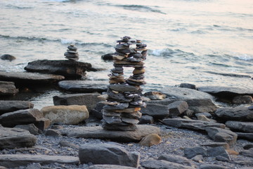  stones on the beach