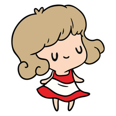 cartoon kawaii of cute girl