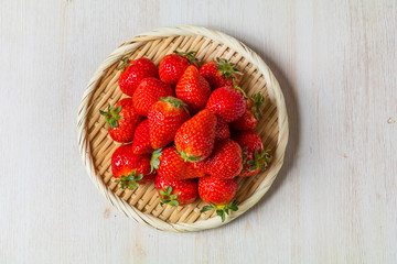 新鮮いちご　Fresh clean strawberries
