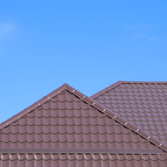 The roof of corrugated sheet