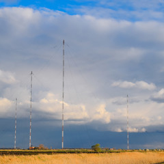 Towers of long-wave communication "Goliath". Radio equipment for