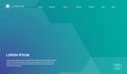 Website Landing Page Background, Modern Abstract Style