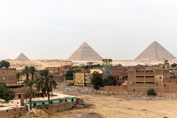 City of Cairo and great pyramids