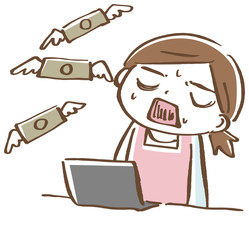 小遣い稼ぎに失敗する女性