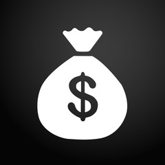 Money Bag icon in trendy flat style. Vector Illustration EPS 10