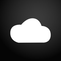 Cloud icon in trendy flat style