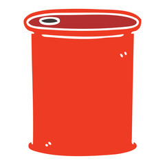 quirky hand drawn cartoon can