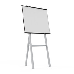 empty canvas with easel