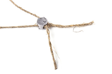 Lead seal with twine