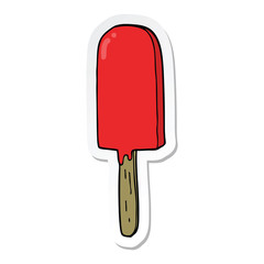 sticker of a cartoon lollipop