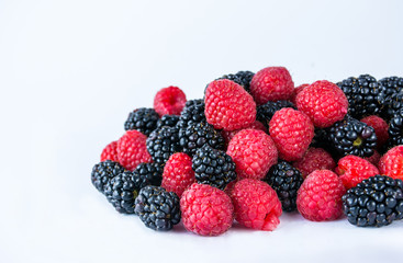 Fresh Fruits isolated white background
