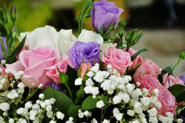 Beautiful weeding bouquet of flowers