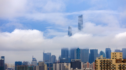 Shanghai city skyline