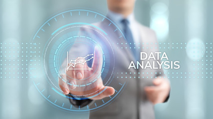 Data analysis business intelligence analytics internet technology concept.