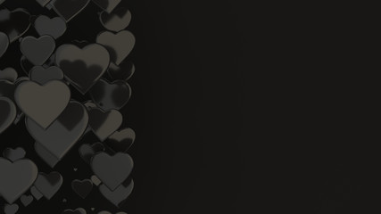 Hearts background for Valentines day