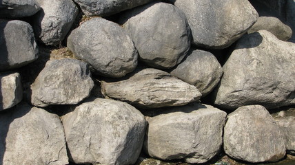 Pile of large stones.