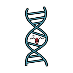cute cartoon DNA strand