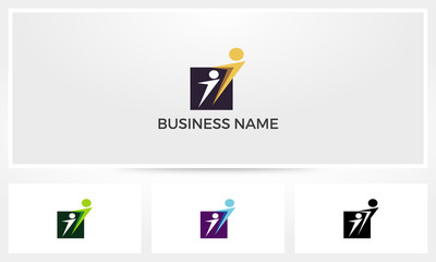 Lead Follow Abstract Logo