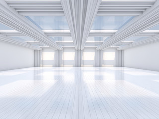 Obraz premium Abstract modern architecture background. 3D rendering