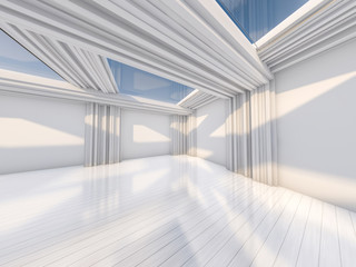 Obraz premium Abstract modern architecture background. 3D rendering