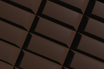 chocolate bar 3D render