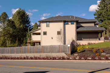 Large house in a suburbs Oregon state.