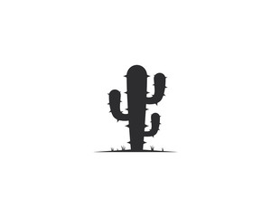 Cactus Logo template vector icon illustration design