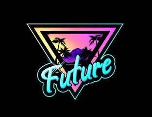 vector tropical landscape