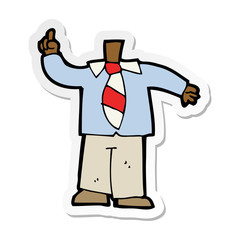 sticker of a cartoon body