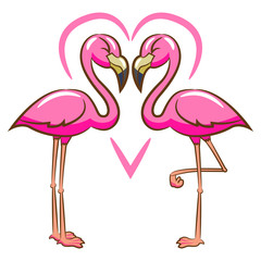 Flamingo vector cartoon
