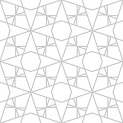 Gray and white seamless background. Geometric seamless pattern