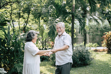 Elderly Couples Dancing together