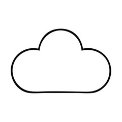 line drawing cartoon white cloud