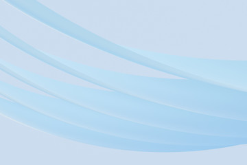 blue curve pattern, 3d rendering