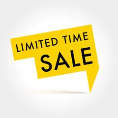 Limited Time Sale Vector label