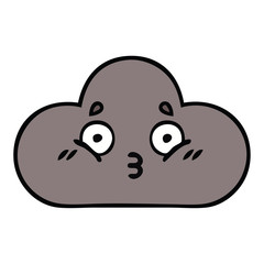 cute cartoon storm cloud