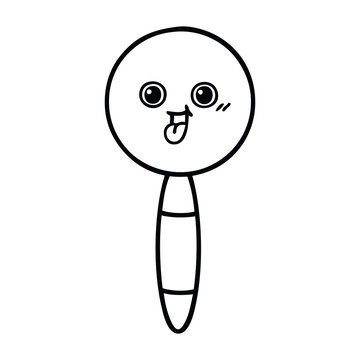 recommend clip art: line drawing cartoon magnifying glass