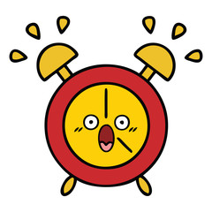 cute cartoon alarm clock