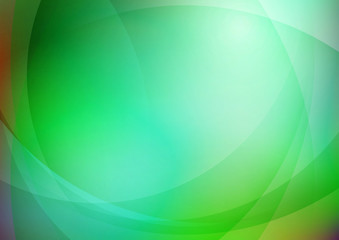 Curved abstract green background