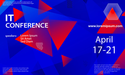 Conference announcement design template.