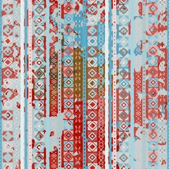 Behang Etnische stijl Etnisch boho naadloos patroon