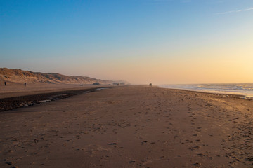 sunset on the beach