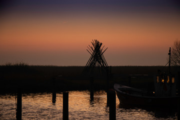 sunset on the beach