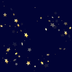 Gold falling star sparkle elements of glitter gradient vector background.