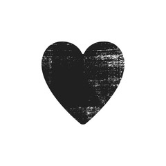Grunge icon of heart. - 254139799