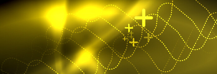 Shiny neon lights background, techno design, modern wallpaper for your project