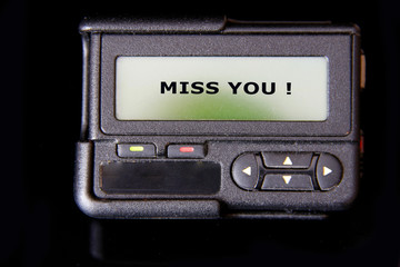 pager / beeper with sign 